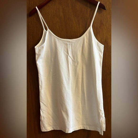 White/cream Jacob Connexion tank with shell buttons. - Picture 2 of 6